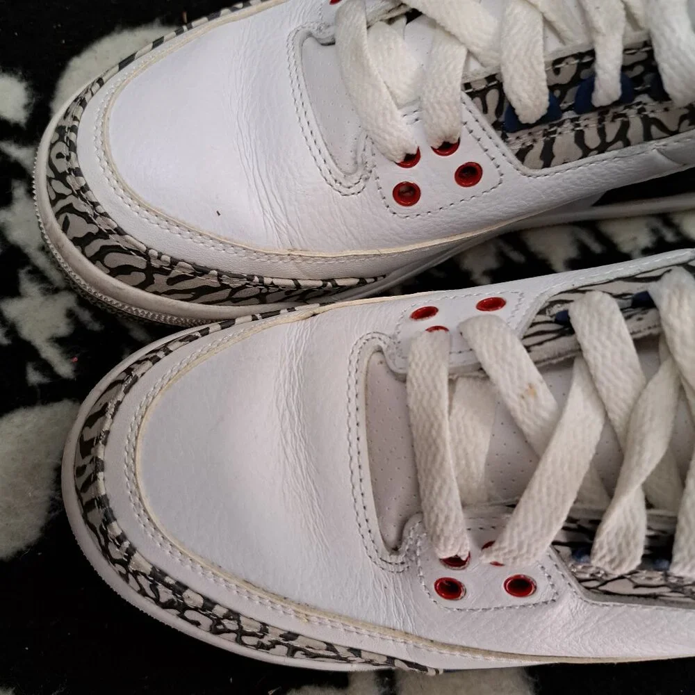 %Size 5Y Nike Jordan 3 Retro OG True Blue GS / AJ6